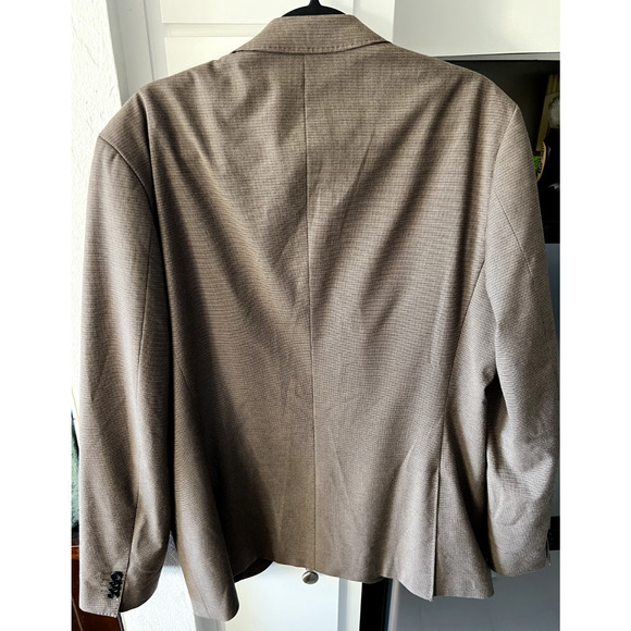 Hugo Boss Stretch Blazer Jacket Mens Size 42R, Brown Pattern - Picture 2 of 8